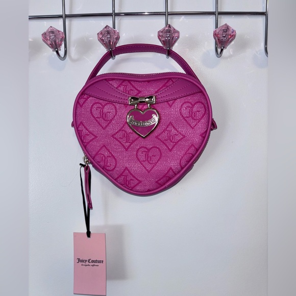 Juicy Couture Pink Precious Moments Heart Xbody Bag - Picture 1 of 6